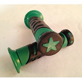 XKMT-Star Gel Style Grip GREEN ATV QUAD Compatible With KAWASAKI POLARIS SEADOO BOMBARDIER JET SKI FOREMAN RECON RINCON Kawasaki Brute Force Prairie BRUIN GRIZZLY KODIAK [B017QV9T2K]