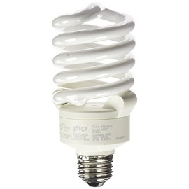 TCP 4892741k CFL Pro A - Lamp - 100 Watt Equivalent (27W) Cool White (4100K) Full Spring Lamp Light Bulb