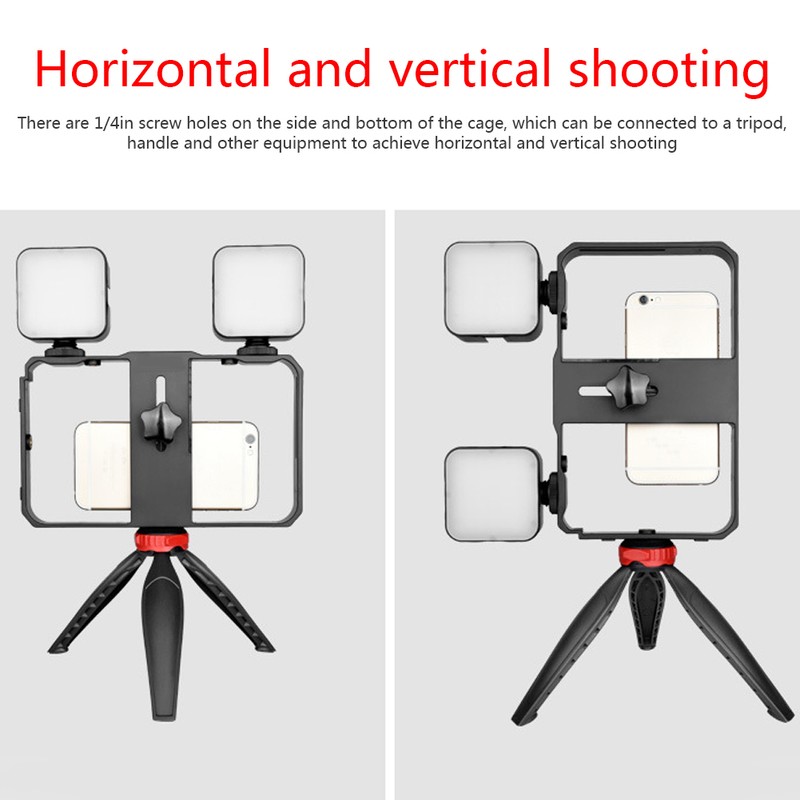 YELANGU Vlog Live Phone Photography Support Dual Light Video Shooting