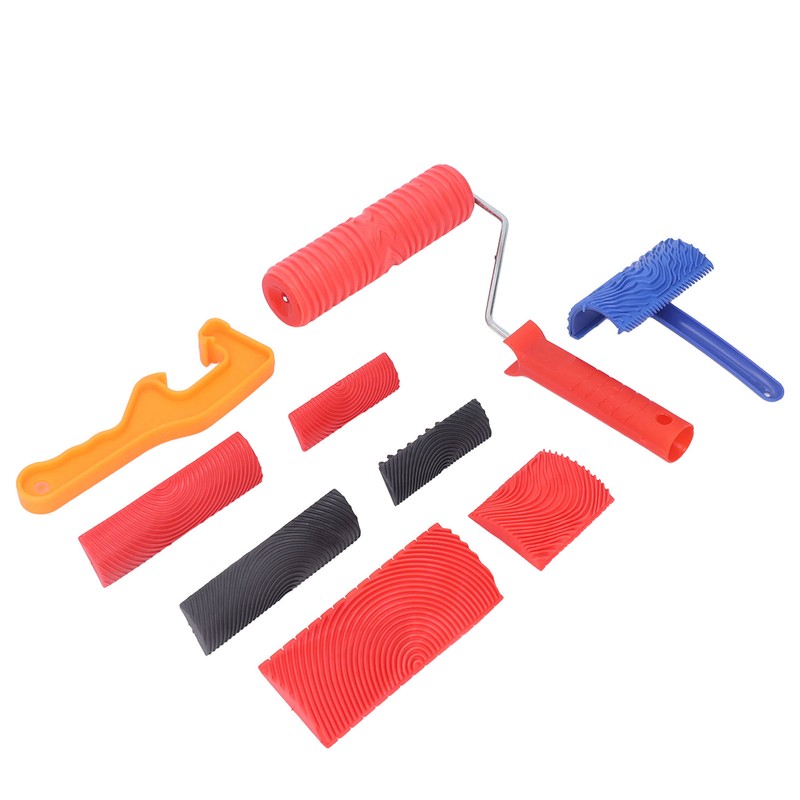 Wood Grain Tool Graining Pattern Painting Roller Home Decoration Set