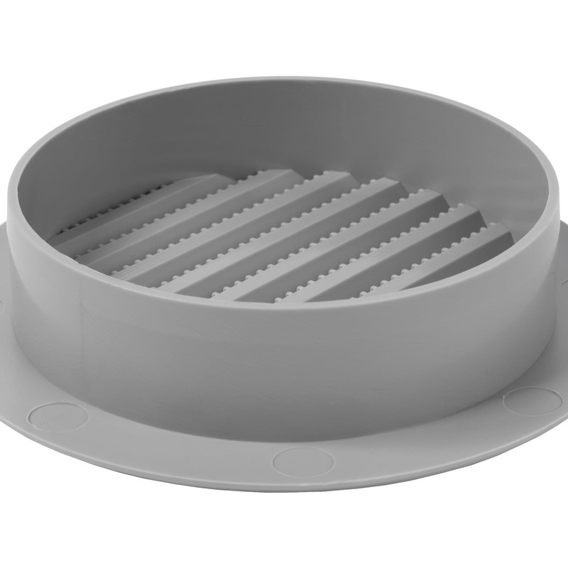 Vent Systems 4'' Inch Gray Soffit Vent Cover - Round