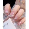 happykau Nail Tips, Set of 24, Nail Tips, Short, False