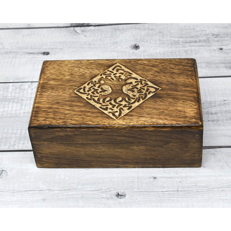 Ajuny Jewellery Box Indian Handmade Country Style Wooden, Storage Box