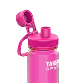 Takeya Sport Tritan Plastic Water Bottle with Spout Lid Premium Quality BPA Free 24oz Pink Sweep