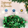 HOVUK® 5x Holly Berry Tinsel Garlands 2M - Deluxe Green