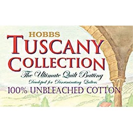Hobbs Bonded Fibers Tuscany Unbleach Cotton Throw Batting, Natural