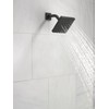 Delta Faucet Modern 5-inch Single-Spray Shower Head, Black Square Shower