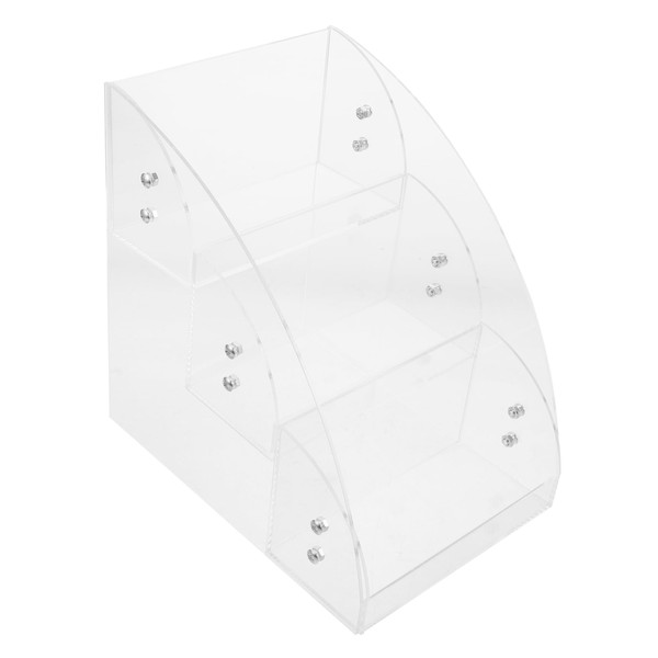 Ipetboom Transparent Acrylic Makeup Organizer Box Compact Storage Case for