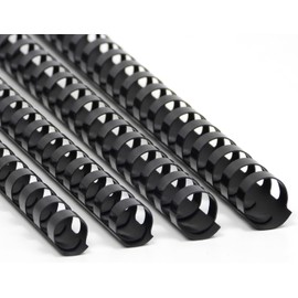 RAYSON Pack of 40 Black 125-200 Sheets 21 Rings 16mm 20mm 22mm 25mm Multiple Sizes A4 Binding Combs