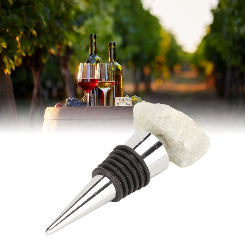 Gemstone Wine Saver Crystal Stone Decorative Practical Reusable Compact Wine