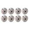 13PCS V Pulley Wheel Stainless Steel Printer Round Wheel Roller