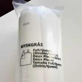 Ikea Myskgras Full/Queen Duvet Insert White 202.718.87 Lightweight Cool New 86”