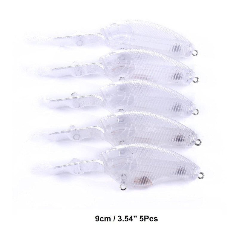 Unpainted Crankbaits Blank Lures Fishing Hard Lures Square Bill Hard