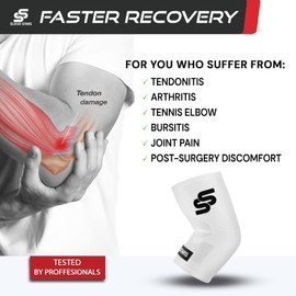 SS SLEEVE STARS Manga Estrellas Codo Manga De Compresión Para Mujeres Y Hombres, Tendinitis Codera Y Codo Soporte Para Dolor Y Artritis, Protector De Brazo De Manga De Codo De Tenis Envoltur