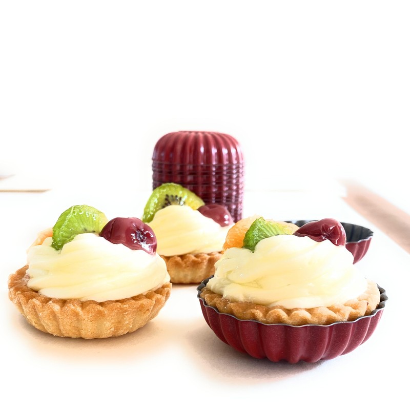 CULIMI Tortelettförmchen 6 cm - Mini Torteletts 20 Stück Förmchen