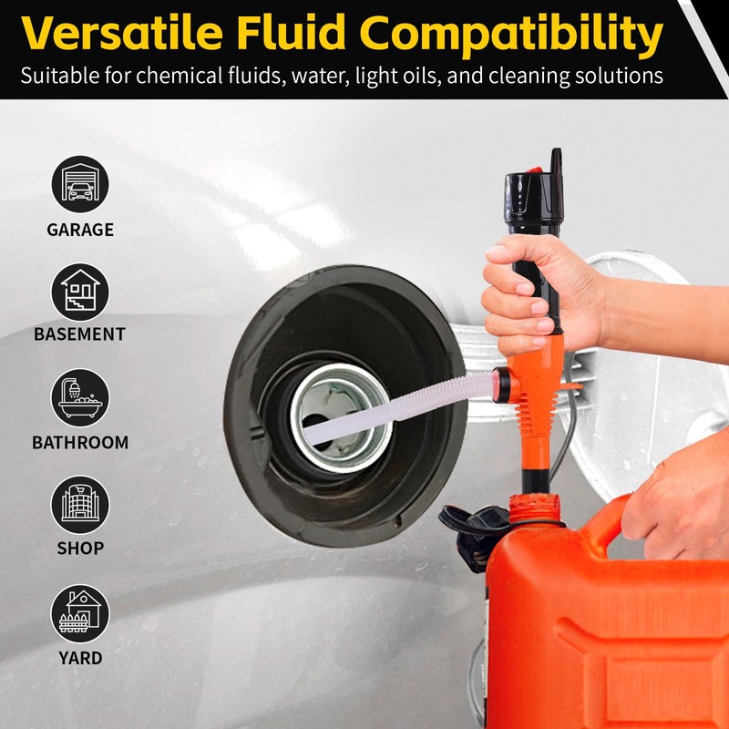 MaxWorks 51052 Battery Operated Fluid Transfer Pump 2.6 Gal/min 24.5"