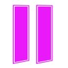 Pink Universal Solid Stripe Pin Stripe Set Vinyl Decal Set:
