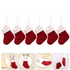 Christmas Cutlery Holders- 6PCS Christmas Tableware Covers Mini Stockings Sock