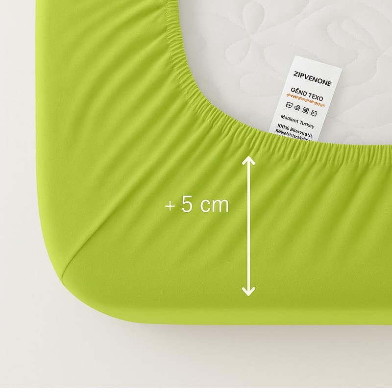 Fitted Sheet, 90 x 200 - 100 x 200 cm,