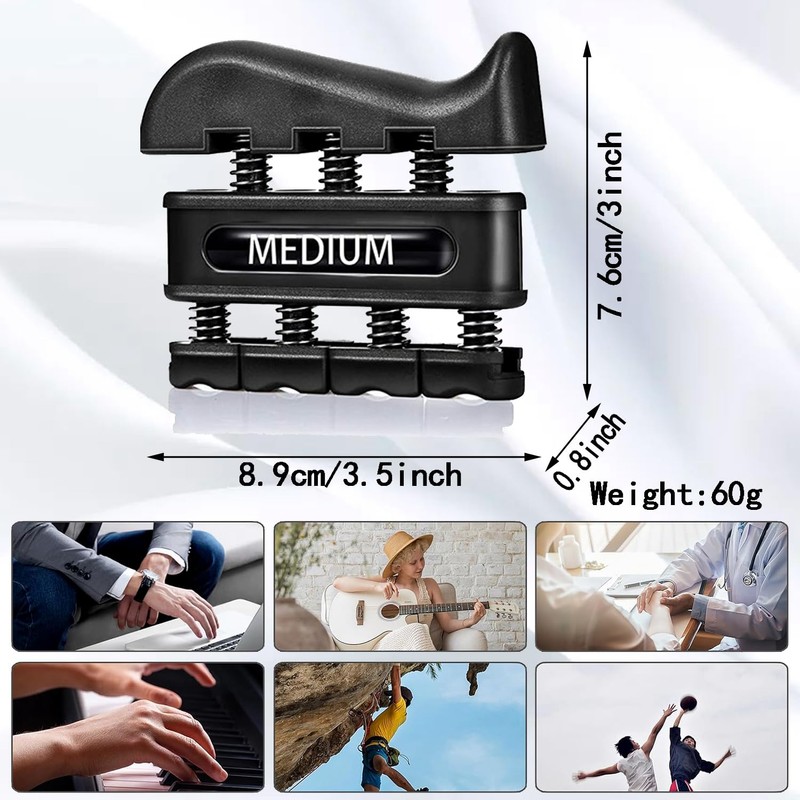 4 Weights Grip Strength Trainer Set,Hand Grip Finger Exerciser,Finger Strengthener,Work