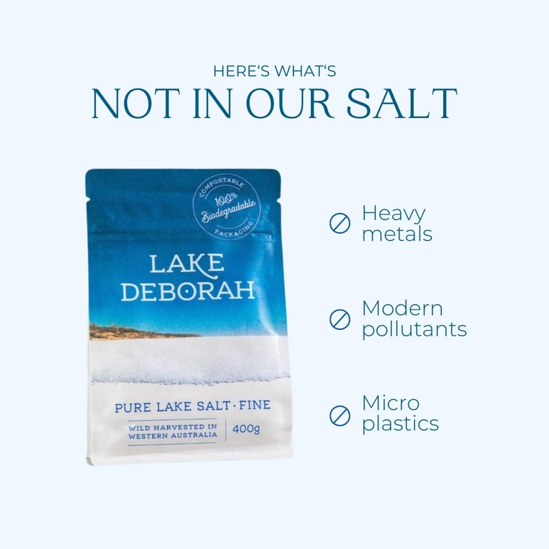 Lake Deborah Salt (14.1oz, Fine Salt)
