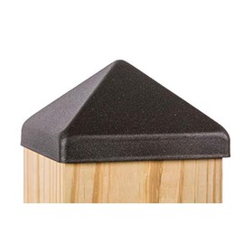 4x4 Apex Pyramid Post Cap - Matte Bronze (3 1/2" x 3 1/2") for Deck and Fence Posts (10 Pack)