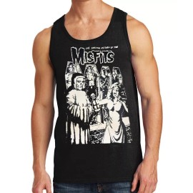 MISFITS THE SHOCKING RETURN ROCK BAND Black Tank Top - M, 100% Cotton