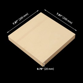 ZOENHOU 10 PCS 8 x 8 Inch Wood Canvas Boards, Unfinished Square Wood Canvas, Cradled Wood Panels for Painting, Pouring Art, Crafts