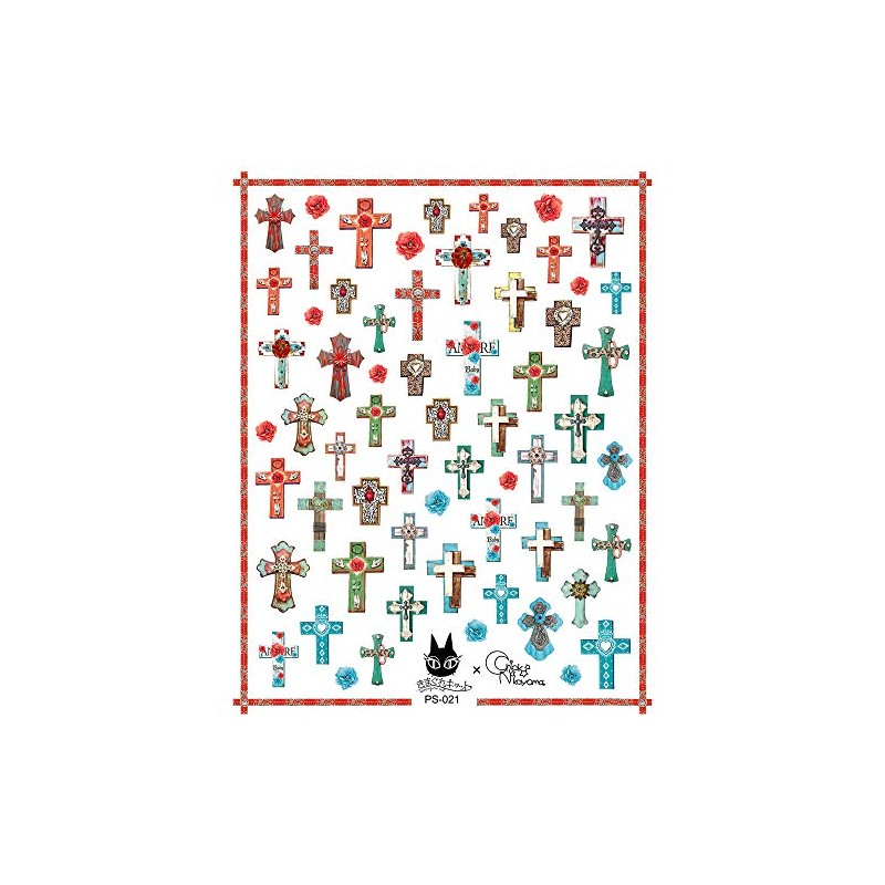 Bettygel Mexican Cross Whimsical Sticker