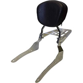 Sissy Bar Backrest & Luggage Rack for 07+ Honda Shadow Spirit VT750C2 Shaft Drive - Contoured