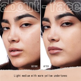 about-face THE PERFORMER Skin-Focused Foundation LM1Warm– Medium Coverage, Long-Wear, Breathable & Buildable Base – Clean, Vegan, Hydrating Formula with Blue Agave & Chlorella – 1.08oz