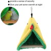 Akozon Bird Parrot Plush Triangle Hammock Cage Happy Tent Bed