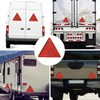 4pcs Triangle Reflector, Triangle Rear Reflector, Red Pendant Reflector Triangles,