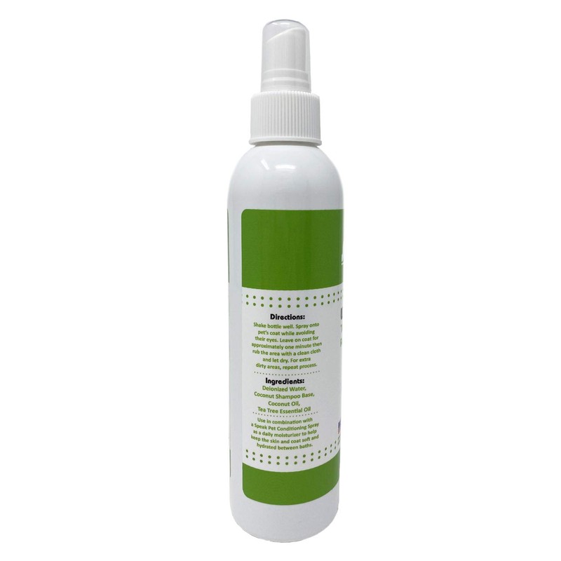 Speak Pet Products Natural Waterless Bath Spray, for Dogs, Tea