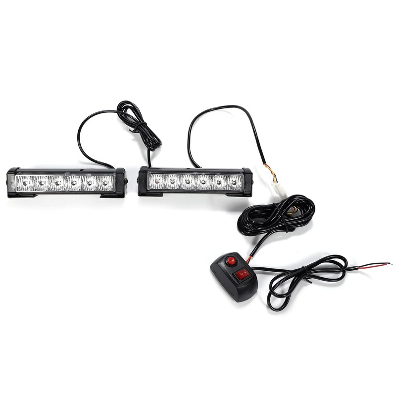 Yellow Flashing Light Kit, 12 V, 6 LEDs x 2