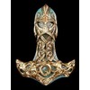 Thor's Hammer Wall Relief Viking Decorative Figure Thor God Mjölnir