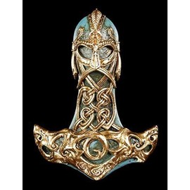 Thor's Hammer Wall Relief Viking Decorative Figure Thor God Mjölnir Alchemy The Vault