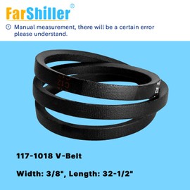 117-1018 V-Belt 3/8" x 32.4",for to-ro 20330, 20339, 20370, 20371, 20377, 20378, 20379，Replaces Lawn Mowers Tor-o Recycler 22'' Drive Belt