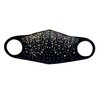 Leg Avenue M1008-00122 Nova Rhinestone Face Mask, O/S, Black