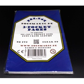 docsmagic.de 50 2-Pocket Album Pages 5" x 7" - Photo Postcard - 181 x 141 mm - 11-Hole