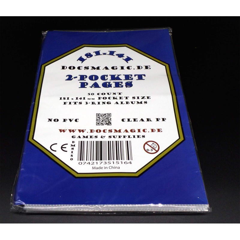 docsmagic.de 50 2-Pocket Album Pages 5" x 7" - Photo