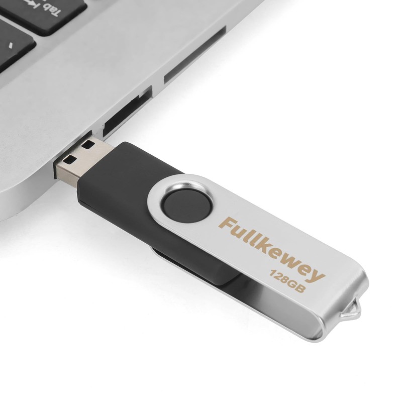 16G/32G/64G/128G Flash Drive, Fullkewey Thumb Drive 2.0, High Speed Memory