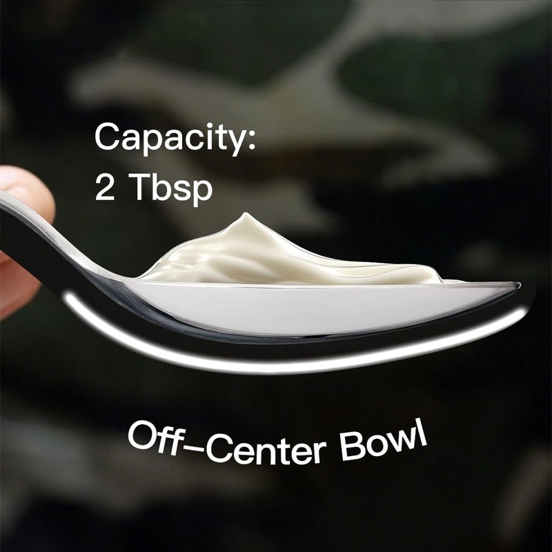 CREATIVECHEF Kunz Plating Spoon 9 Inch, 18/10 Stainless Steel Titanium
