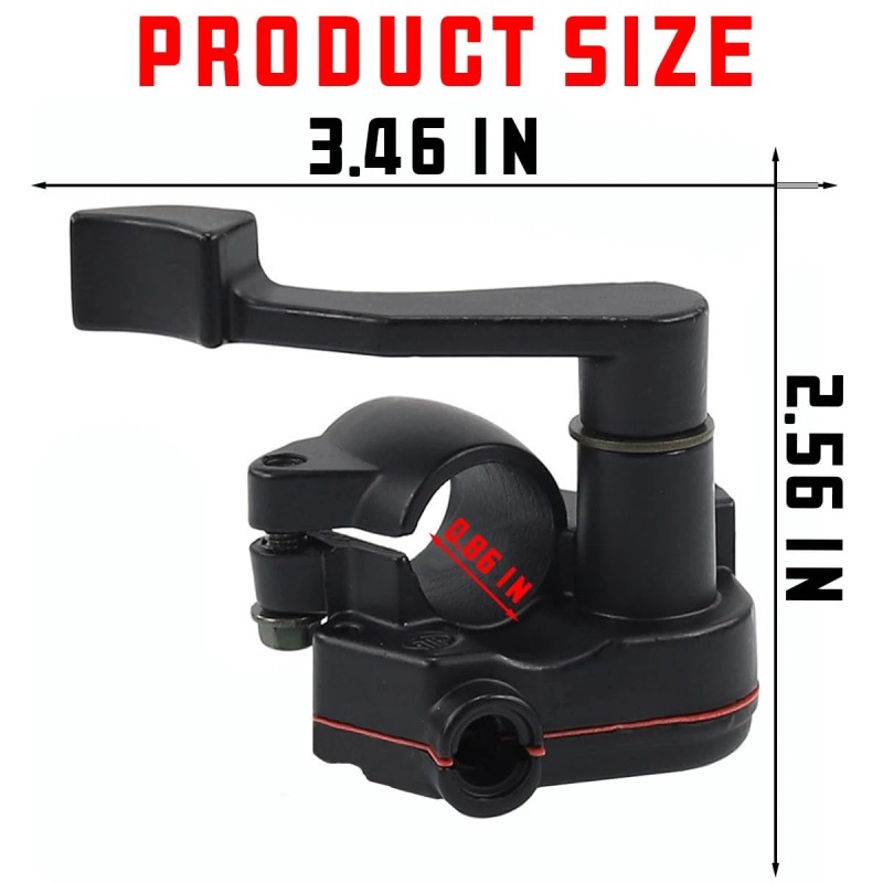 Zipelo 7/8" Thumb Throttle Kit with Cable - Aluminum for