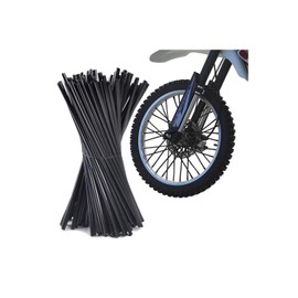 YFFSFDC 72pcs Spoke Motorcycle Bike Motorcycle Spokes Skin Spoke Wraps Spoke Guards Wheel Front Rear Wheel Black