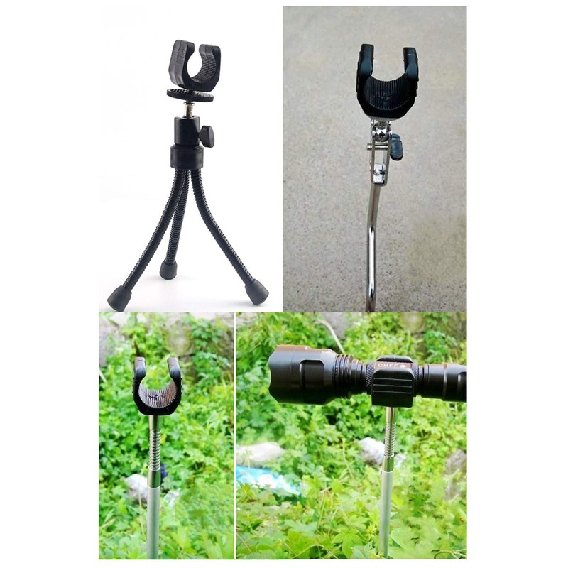 E-outstanding Flashlight Mounting Bracket 2PCS U Shaped Flashlight Clip Mount