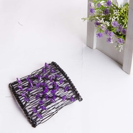 ZKSXOA Hair Comb Elastic Beads, Hair Clip Stretchy, 4 Pieces Beads Hair Combs Magic Elastic Comb Double Clips for Women Girls Hair Accessories