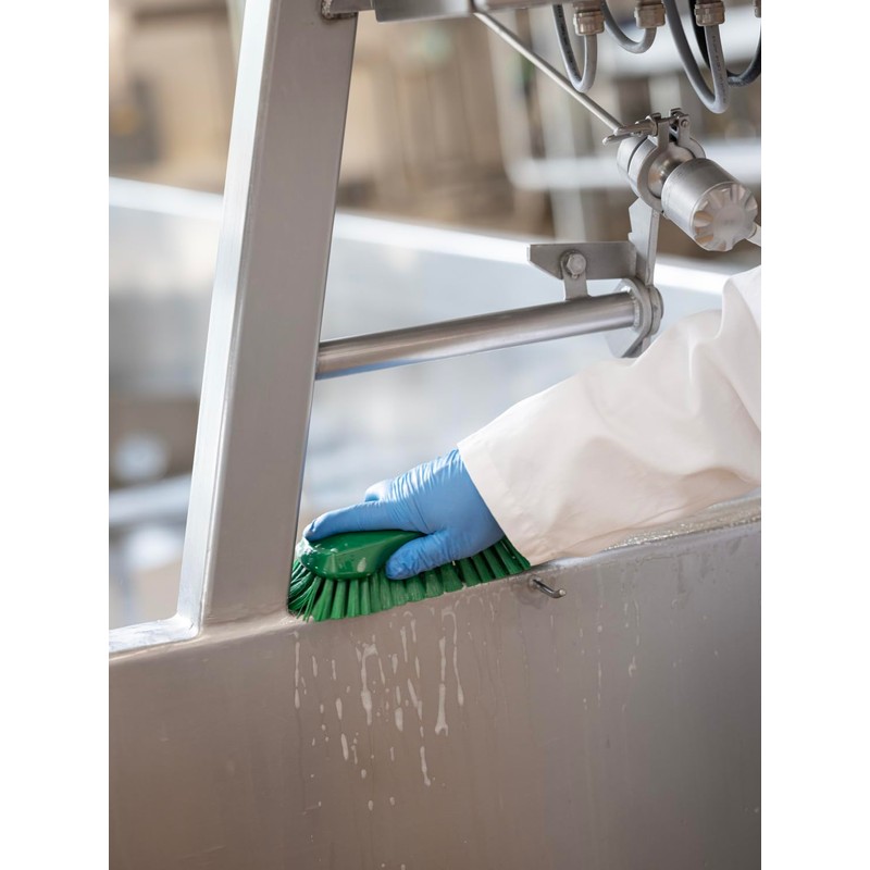 Vikan Brush, Polypropylene, Polyester, Stainless Steel, White, XL