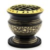 Govinda® -Tall Decorated Brass Charcoal Screen Incense Burner