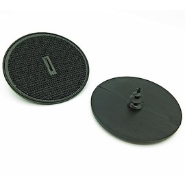 VVO Fasteners Plastic Floor Mat Holder Clip, Black (Pack of 2)